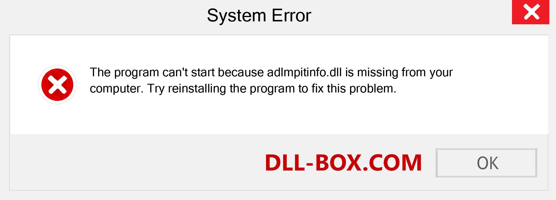  adlmpitinfo.dll file is missing?. Download for Windows 7, 8, 10 - Fix  adlmpitinfo dll Missing Error on Windows, photos, images